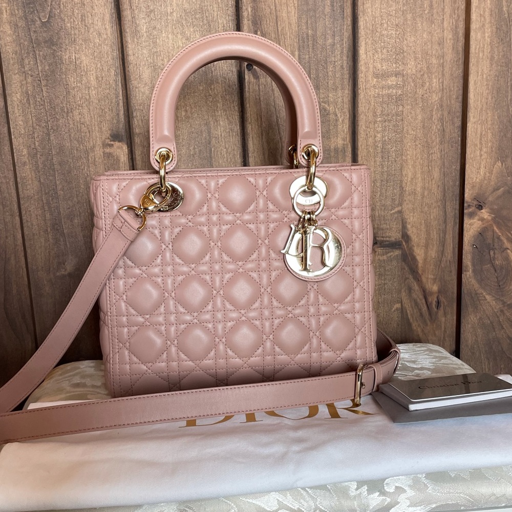 ❌SOLD❌ Christian Dior Lady Dior Medium Lambskin Cannage